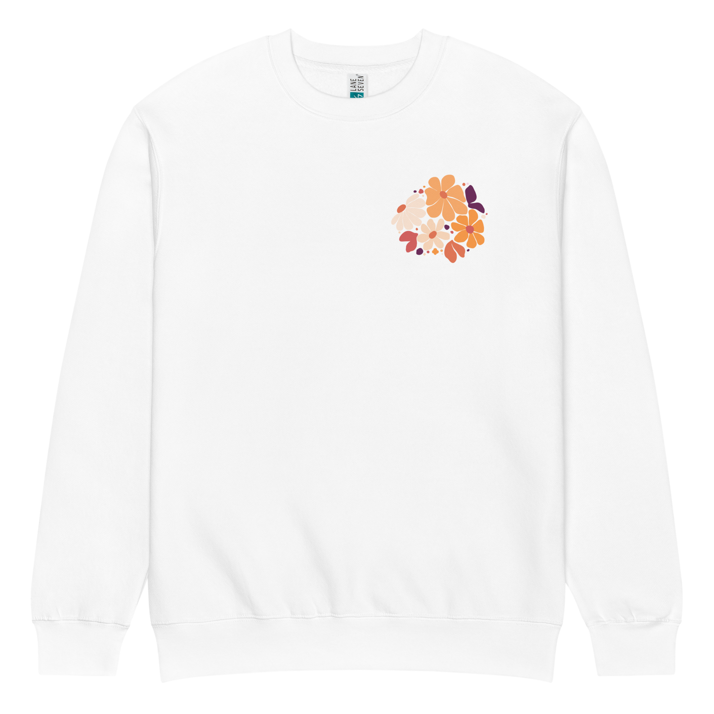 It Is Well sweatshirt, crewneck, women's sweatshirt, christian clothing brand, faith based fashion, white sweatshirt, floral design