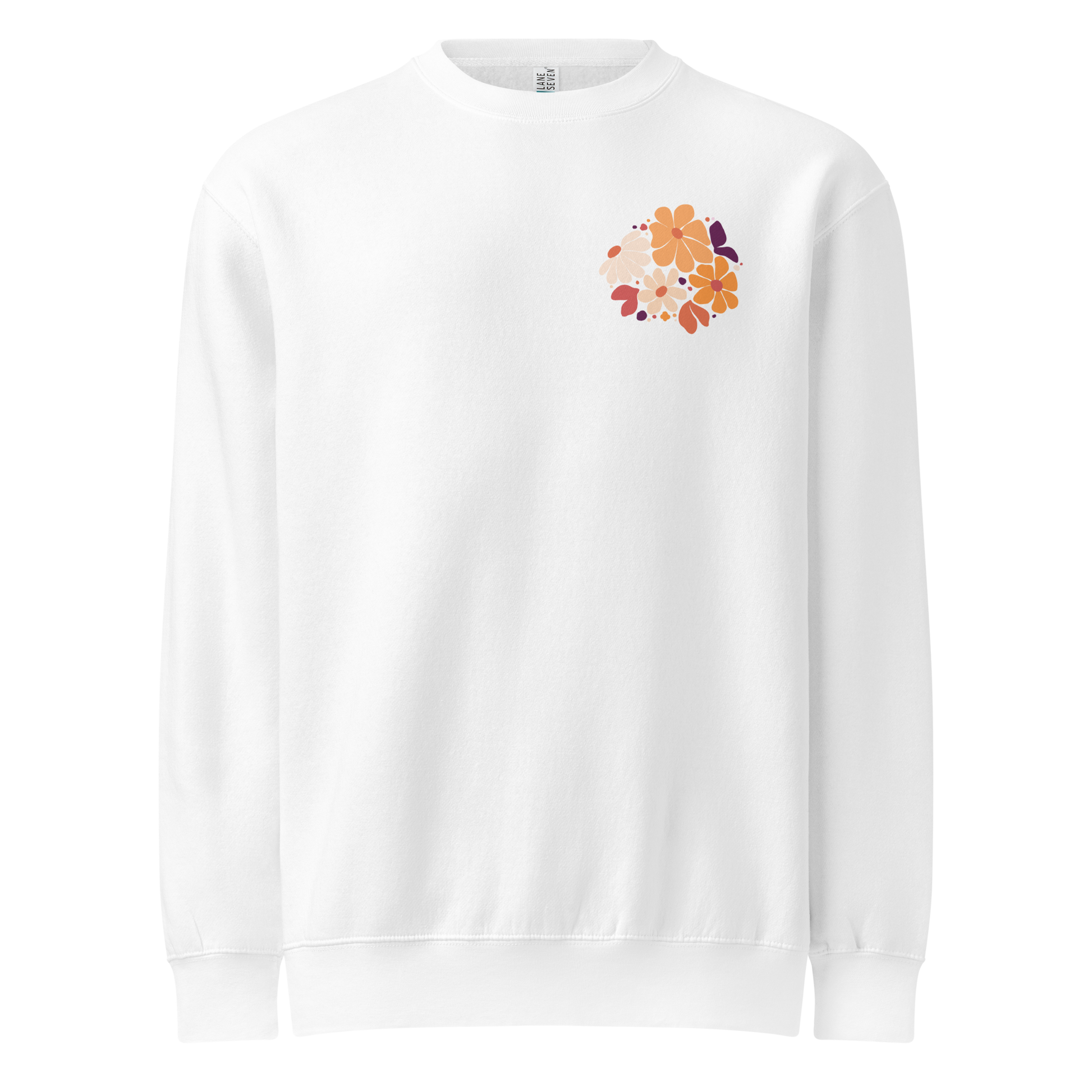 It Is Well sweatshirt, crewneck, women's sweatshirt, christian clothing brand, faith based fashion, white sweatshirt, floral design