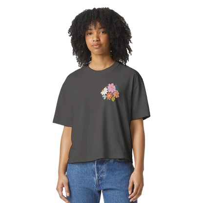 It Is Well tshirt, tshirt, women's tshirt, christian clothing brand, faith based fashion, black tshirt, floral design, comfort colors